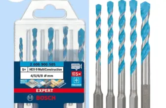 *סט 5 מקדחים הקסגונליים BOSCH מקצועיים – קודחים הכל! 🔨*