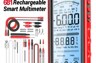 *מולטימטר דיגיטלי נטען ANENG 681 – מקצועי עם מסך LCD וזיהוי מתח ללא מגע* ⚡🔧