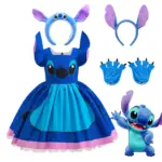 *תחפושת סטיץ' איכותית לילדים – מושלמת לפורים, יום הולדת או מסיבת תחפושות! 🎭*