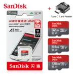 # הנה ההודעה המוכנה לוואטצאפ:

—

*כרטיס זיכרון SanDisk מקורי עד 256GB + קורא כרטיסים Type-C מתנה!* 💾
