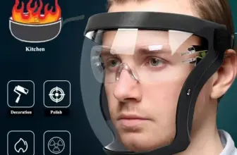 *מגן פנים שקוף מלא עם אבזם מתכוונן* 🛡️