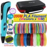 *🖊️ עט תלת-מימד חכם עם מסך LCD + 200 מטר חוט PLA 🎨*