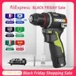 *מקדחה/מברגה אלחוטית WORX WU135 12V – מנוע ללא מברשות!* 🔧⚡