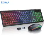 *⌨️ סט מקלדת ועכבר אלחוטיים RGB – נטענים וארגונומיים*