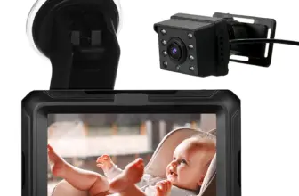 *מראה מוניטור 4.3 אינץ' לרכב – עין על הילדים בכל רגע 👶🚗*