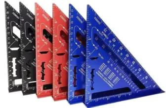 *סרגל משולש אלומיניום 7 אינץ' מקצועי לנגרות ועבודות DIY* 🔧📐