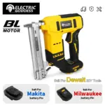 *אקדח מסמרים חשמלי ללא פחמים + מתאם לסוללות Dewalt/Milwaukee/Makita* 🔧⚡