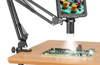 *מיקרוסקופ דיגיטלי עם מסך 5 אינץ' וזרוע גמישה – הפתרון המושלם לבדיקות מדויקות!* 🔬✨