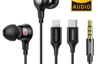 *אוזניות UGREEN חוטיות עם מיקרופון – USB-C / 3.5mm / Lightning* 🎧
