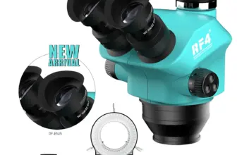 *🔬 מיקרוסקופ סטריאו מקצועי RF4 – זום רציף 7-50X עם ראש טרינוקולרי*
