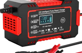 *מטען חכם לאקומולטור 12V עם תצוגת LCD ותיקון פולסים 🔋⚡*