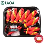 *סט מברגים מבודדים LAOA VDE – 6/8 חלקים לעבודות חשמל בטוחות* ⚡🔧