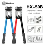 *🔧 צבת לחיצה מקצועית לכבלים HX-50B | 6-50mm² 🔌*