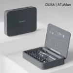 *מברגה רצ'ט חצי-אוטומטית DUKA 40 ב-1 – ערכת כלי עבודה מקצועית* 🔧