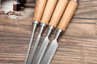 *סט 4 אזמלי גילוף עץ מקצועיים 8/12/16/20 מ"מ* 🪵✨