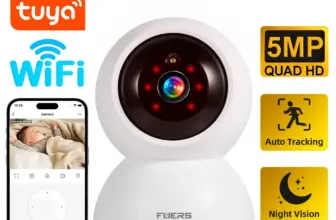 *מצלמת אבטחה חכמה 5MP WiFi – עין שומרת על הבית 24/7* 🏠📷