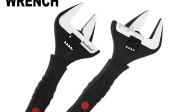 *מפתח ברגים מתכוונן + סרגל מדידה משולב 🔧📏*