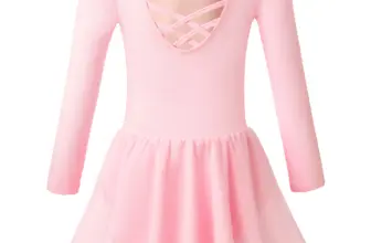 *בגד גוף עם חצאית לילדות – לריקוד, בלט והופעות 💃🩰*