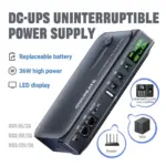 *⚡ UPS גיבוי חשמל 36W למודם/ראוטר/NAS – אל תישארו ללא אינטרנט! ⚡*