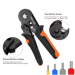 *כלי לחיצה מקצועי להברגות כבלים + ערכה מלאה* 🔧