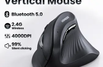 *🖱️ עכבר ארגונומי אנכי UGREEN – אלחוטי Bluetooth + 2.4G*