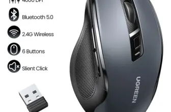 *🖱️ עכבר אלחוטי UGREEN – בלוטוס 5.0 | ארגונומי | 4000DPI*