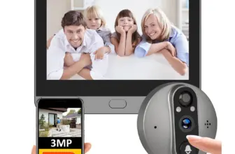 *🔔 מצלמת עינית דיגיטלית חכמה WiFi 3MP – רואים מי בדלת בלי לפתוח!*