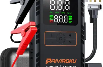 *מתנע חירום 4-ב-1 לרכב עם קומפרסור אוויר 5000A 🚗⚡*