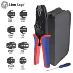 *🔧 מסתם פלייר ללחיצת מסופים מבודדים HS-30J/40J – ערכה מקצועית מפלדת פחמן! 🛠️*