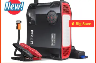 *סטארטר חירום 4 ב-1 לרכב – 2000A + קומפרסור + פאוורבנק 16000mAh* 🚗⚡