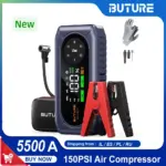*בוסטר התנעה BUTURE 5500A + משאבת אוויר 150PSI – הכל במכשיר אחד! 🚗⚡*