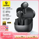 *🎧 אוזניות Baseus Bass BS1 – סינון רעשים אקטיבי, בלוטות' 6.0 ושמע Hi-Res*