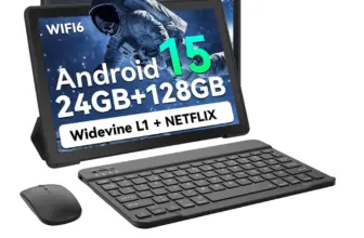 *🖥️ טאבלט URAO 10 אינץ' Android 15 – סט שלם עם מקלדת, עכבר, סטיילוס ואוזניות!*