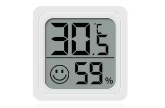 *מד טמפרטורה ולחות דיגיטלי LCD למשרד ולבית* 🌡️💧