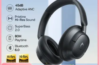 *🎧 אוזניות Baseus EH10 – ביטול רעשים אקטיבי 45dB עם 80 שעות סוללה!*