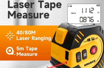 *מד לייזר דיגיטלי מקצועי 80 מטר עם סרט מדידה מובנה* 📏⚡