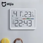 *מדחום דיגיטלי חכם Mijia עם מד לחות ושעון – הפתרון המושלם למשרד!* 🌡️