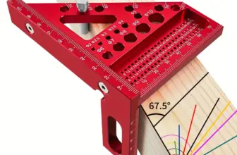 *סרגל זוית מקצועי לעבודות נגרות ועץ מאלומיניום* 🔧