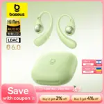 *🎧 אוזניות Baseus Eli Sport 2 – אוזניות פתוחות אלחוטיות עם בלוטות' 6.0*