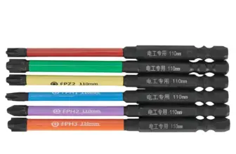 *סט 6 מברגים מיוחדים FPH/FPZ לשקעים ומפסקים* 🔧