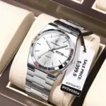 *⌚ שעון יד יוקרתי POEDAGAR לגבר – עמיד במים עם תאריך ויום*