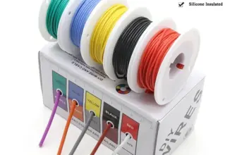 *🔌 ערכת חוטי סיליקון גמישים עמידים בחום – 5 צבעים במארז אחד!*