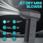 *🌀 מפוח אוויר חשמלי טורבו 130,000 סל"ד – נטען USB-C*