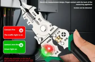 *🔧 מסיר חוטים חשמלאי רב תכליתי 10 ב-1 עם מדידת חשמל מובנית*