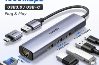 *מתאם רשת UGREEN – USB לאינטרנט קווי מהיר ⚡🌐*
