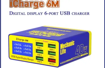 *מטען MECHANIC iCharge 6M – 6 יציאות USB חכמות עם תצוגה דיגיטלית* ⚡📱