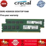 *🖥️ זיכרון RAM DDR3 למחשב נייח – Crucial 4GB/8GB*