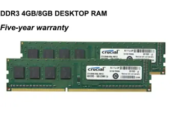 *🖥️ זיכרון RAM DDR3 למחשב נייח – Crucial 4GB/8GB*