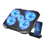 *🖥️ מעמד קירור למחשב נייד COOLCOOLD – 5 מאווררים שקטים, התאמה ל-12-17 אינץ'*