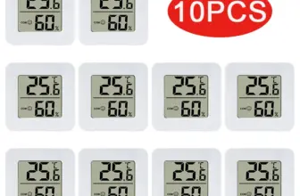 *מד טמפרטורה ולחות דיגיטלי LCD – חבילת 6-10 יחידות למשרד והבית* 🌡️